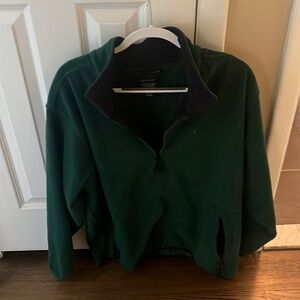 Green unisex winter jacket fuzzy size large
